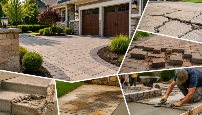 5 Problems in Fairfax Driveways and Patios That Masonry and Concrete Contractors Fix